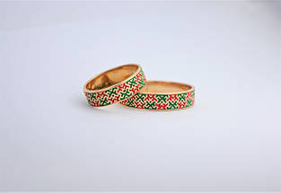Кільце жіноче Орнамент, бронза, срібло, золото, фото 5