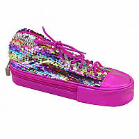 Пенал м'який YES TP-24 "Sneakers with sequins" rainbow