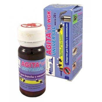 Агіта, 30 г інсектицид — знищення мух, ос, бліх, тарганів, постільних лотків, мурах, комарів, фото 1