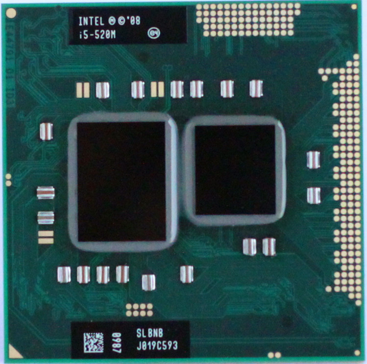 Процесор для ноутбука G1 Intel Core i5-520M 2x2,4Ghz (Turbo Boost 2,93Ghz) 3Mb Cache 2500Mhz Bus б/в