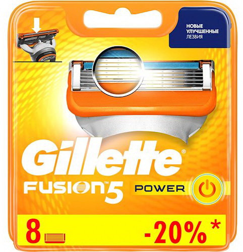 Картридж Gillette "Fusion" Power (8)