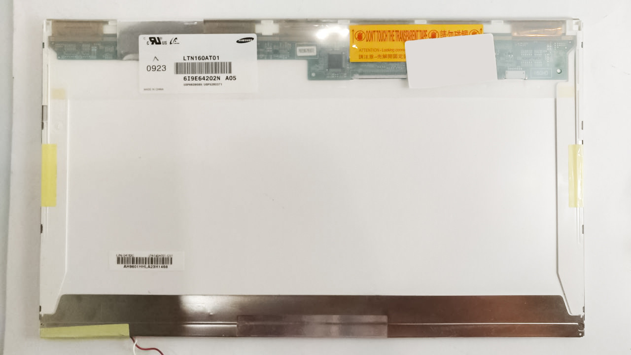Матриця для ноутбука 16.0 CCFL Normal 1366x768 30pin lvds роз'єм праворуч вгорі б/в
