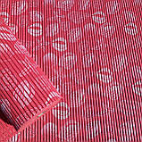 Якісний рулонний мірний килимок для Ванної, Туалету, Кухні, Коридору Доріжка ширина 80 см червона мушля, фото 5