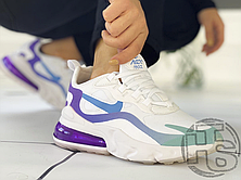 Жіночі кросівки Nike Air Max 270 React Gradient Shift White/Blue-Purple AT6174-102, фото 4