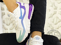 Жіночі кросівки Nike Air Max 270 React Gradient Shift White/Blue-Purple AT6174-102, фото 2