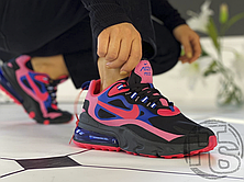Жіночі кросівки Nike Air Max 270 React Black/Red/Blue CT1579-001, фото 3