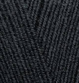 Пряжа Лана голд 800 Alize 60 чорний