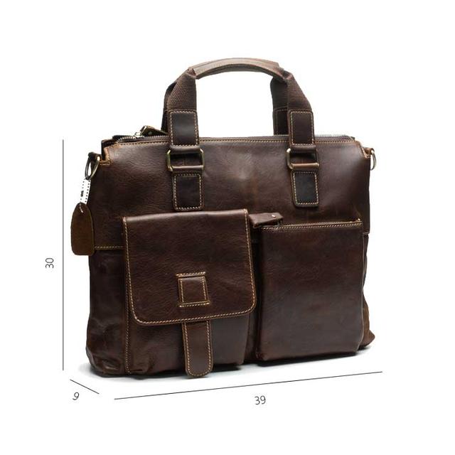 Чоловічий шкіряний портфель Marrant коричневого кольору Чоловічий шкіряний портфель Marrant коричневого кольору