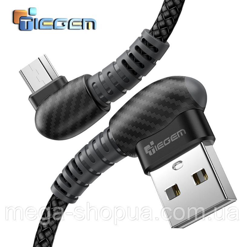Кабель Угловой 90 Градусов для Зарядки Телефона USB - Micro USB 1м ...