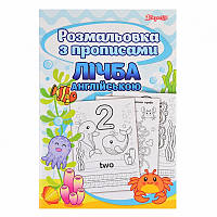 Розмальовка з прописами А4 1Вересня Рахунок 24 стор (742556)