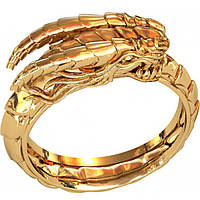 Дракон Уроборос кольцо, перстень, бронза, серебро 925, золото 585/750 золото 585