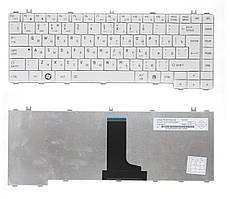 Клавіатура для ноутбука Toshiba Satellite C600, L600, L630, L635, L640, L645, C640, C645 RU біла нова