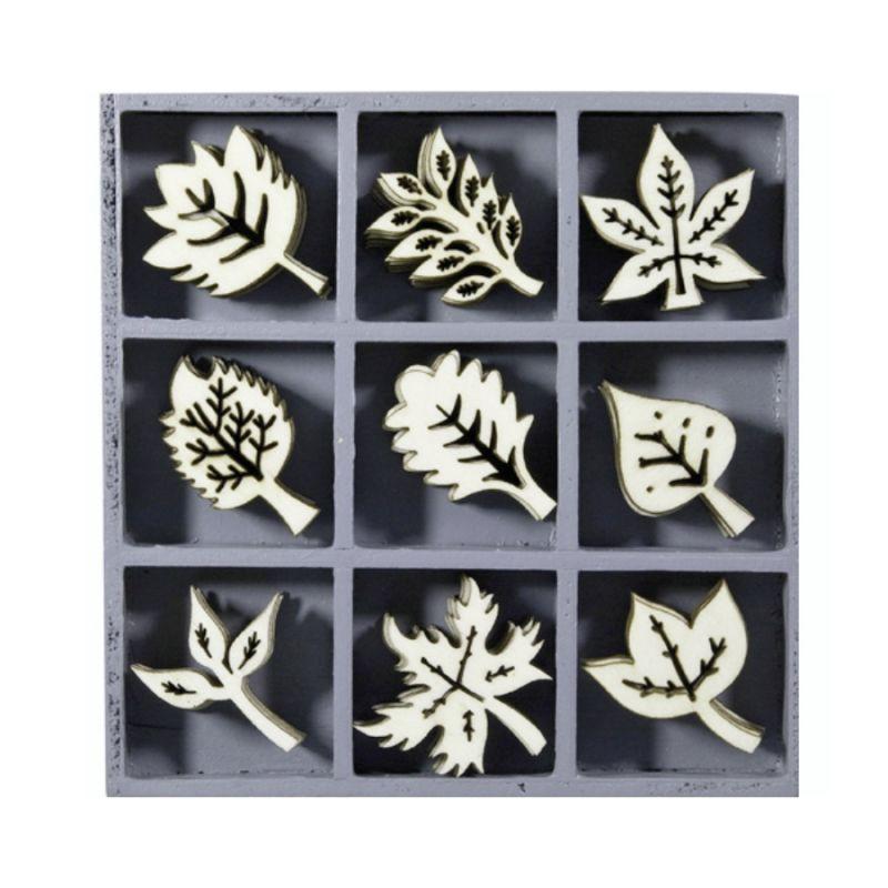 Набор мини-заготовок, Листики, 10,5x10,5 см, 45 шт, Knorr Prandell