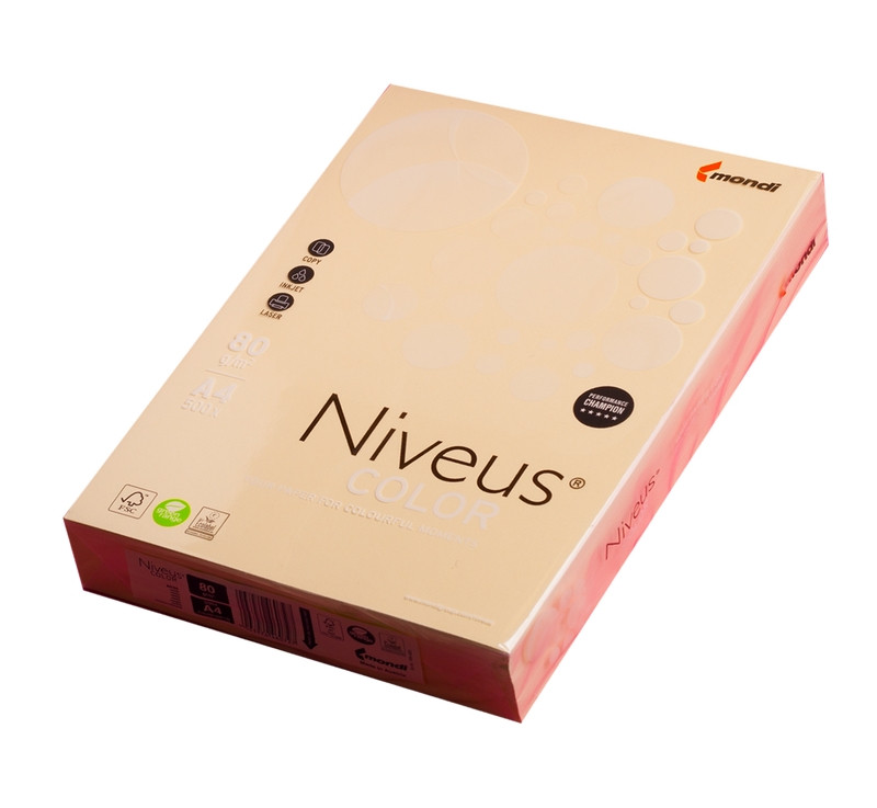 Папір кольоровий А4 пастель Niveus BE66 80гм2 ваніль 500л. (A4.80.NVP.BE66.500)