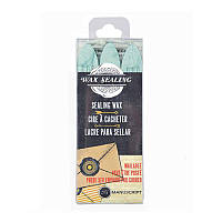 Набір сургучу з фителем, Блакитний, 3 шт, Manuscript