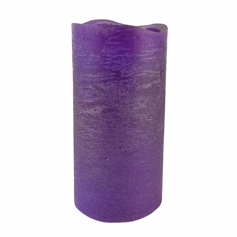 Світлодіодне свічка Yes Fun воскова 7,5х15см фіолетовий (710360)