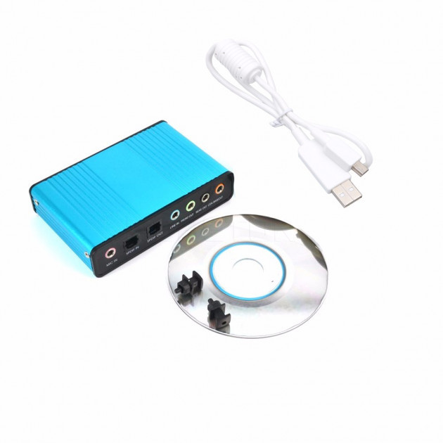 Зовнішня 5.1 USB звукова аудіо карта на 6 каналів SPDIF конвертер оптичний цифровий перетворення в аналоговий