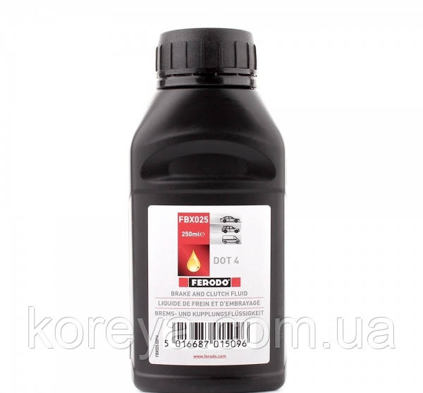 Гальмівна рідина FERODO DOT 4 FBX025 0.25 л