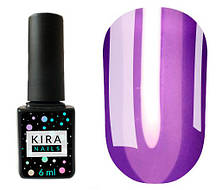 Гель лак Kira Nils VitrageV10 (фіолетовий темний), 6 мл