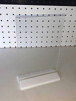 МенюХолдер А3 вертикальний (297мм. х 420мм, акрил 2.7мм + біла основа 3мм.)