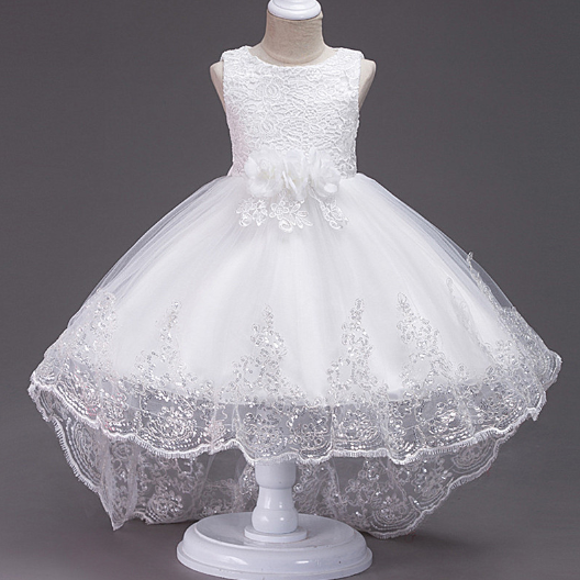 Ошатне бальне каскадне біле плаття Elegant ball cascading white dress