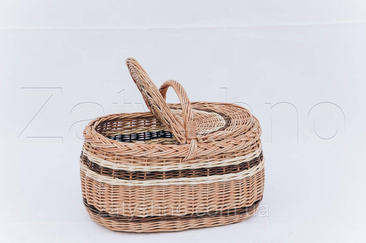 Плетений кошик із лози  | корзини з лози декоративні | корзина из лозы