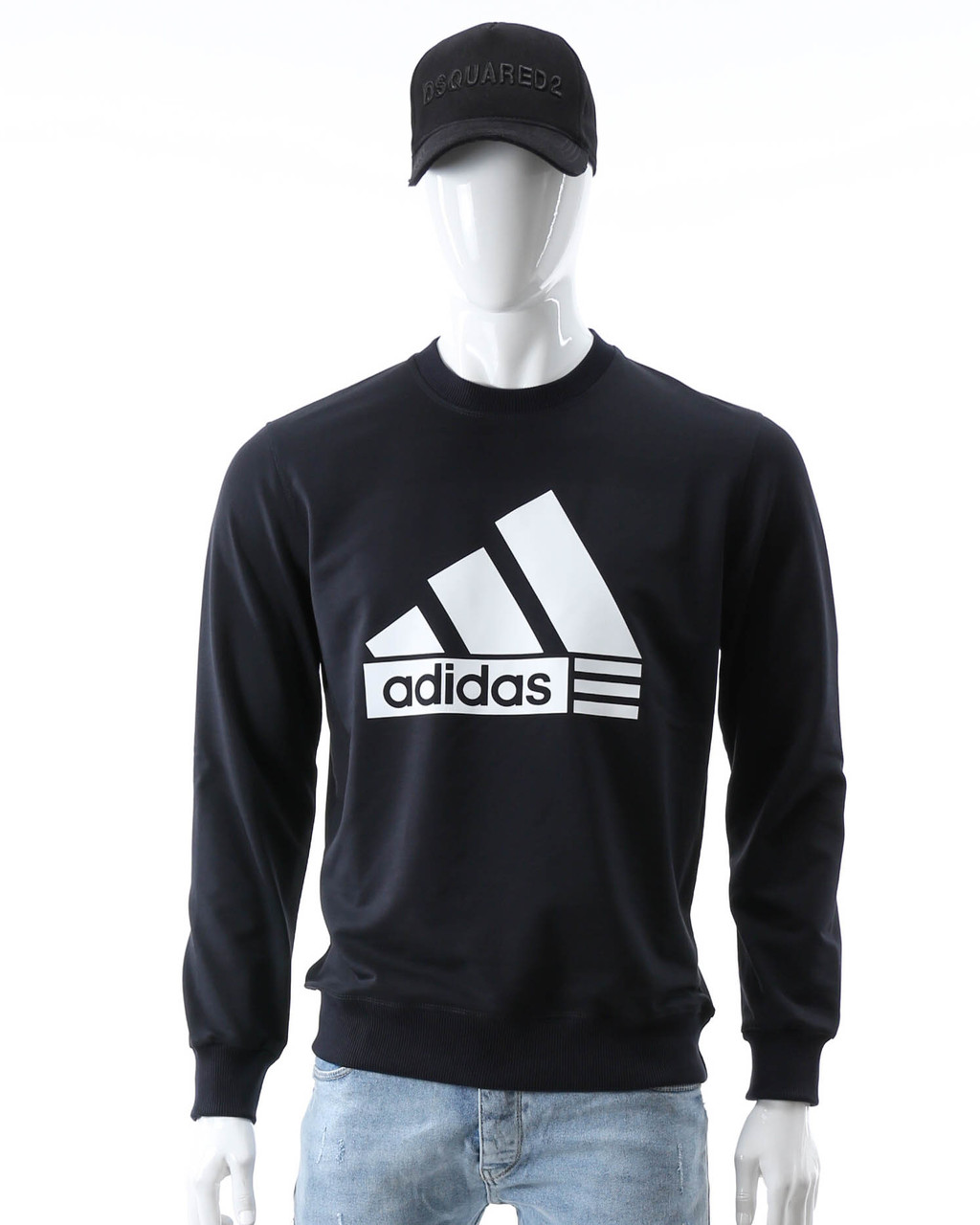 Світшот осінь-зима т синій ADIDAS з лого DBLU XXL (Р) 20-412-003