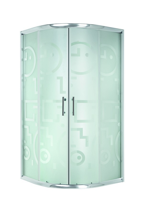 Душова кабіна півкругла Invena Marbella AK-46-195 гео, фото 1