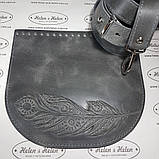 Клапан для сумки "Піро". Колір "Сірий"., фото 4