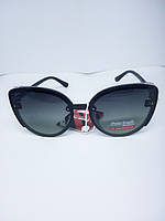Солнцезащитные очки женские с чёрной линзой, поляризированные очки новая коллекция