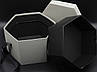 Коробки для квітів з подвійним дном. Колір сірий. 22х20см, фото 2