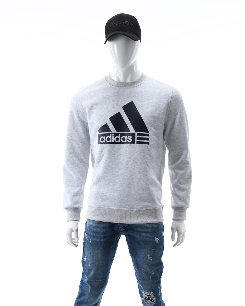 Світшот осінь-зима меланж ADIDAS з лого GRI XXL(Р) 20-412-003