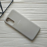 Силіконовий софт тач чохол із мікрофіброю для Samsung Galaxy S20 сірий