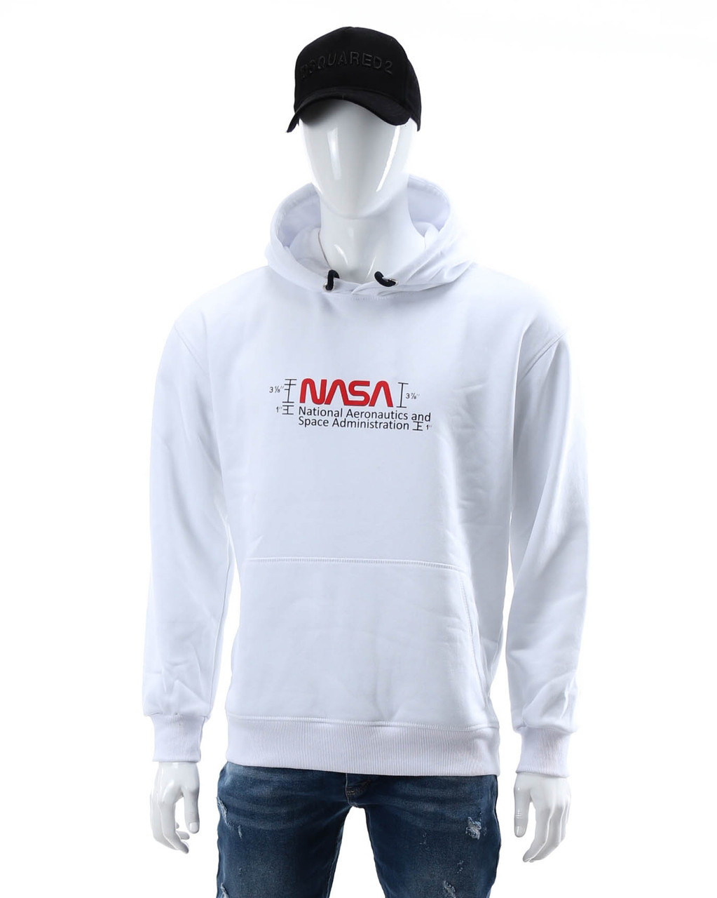 Худі осінь-зима біле NASA No2 Т-2 WHT XXL (Р) 20-587-203