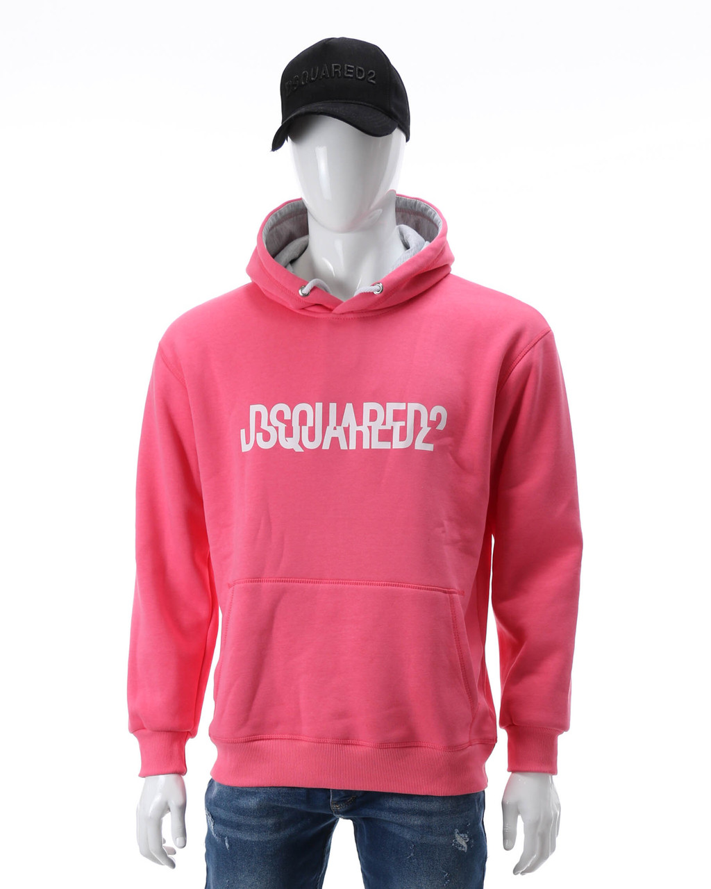 Худі осінь-зима рожеве DSQUARED з лого Т-2 ROS XXL (Р) 20-582-203