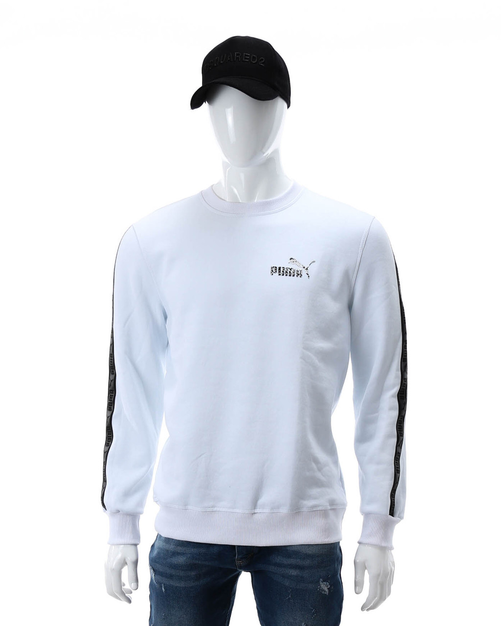 Світшот осінь-зима білий PUMA No5 зі стрічкою WHT XXL (Р) 20-402-003-002