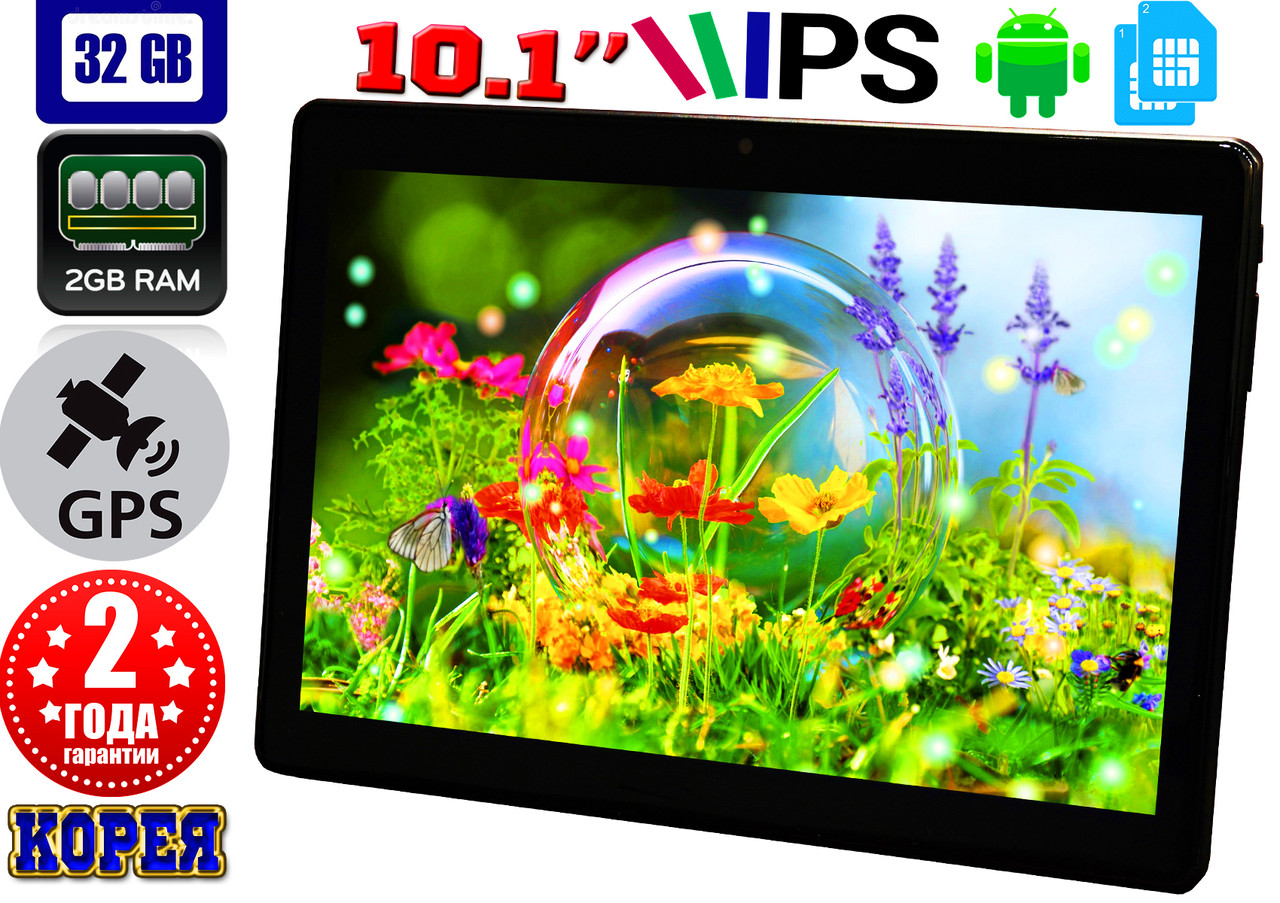 Планшет-телефон Samsung Galaxy Tab 10 2Sim, 3/32 GB, GPS,3G,4G,5G навігація, 10.1 КОРЕЯ!