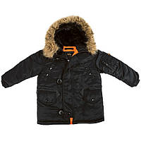 Детская куртка аляска Youth N-3B Parka (черная)