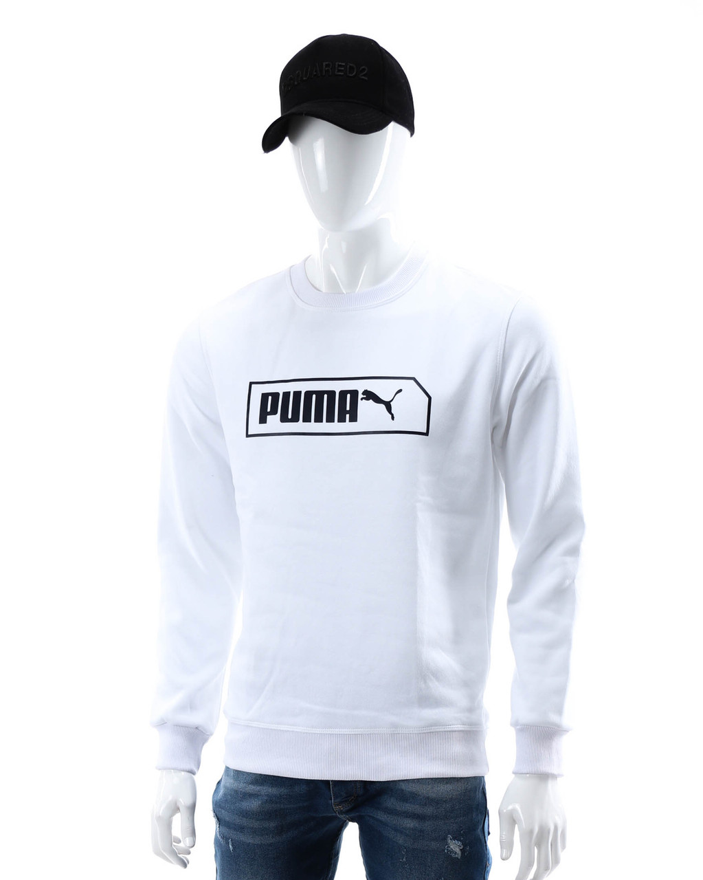 Світшот осінь-зима білий PUMA з лого WHT M (Р) 20-411-003