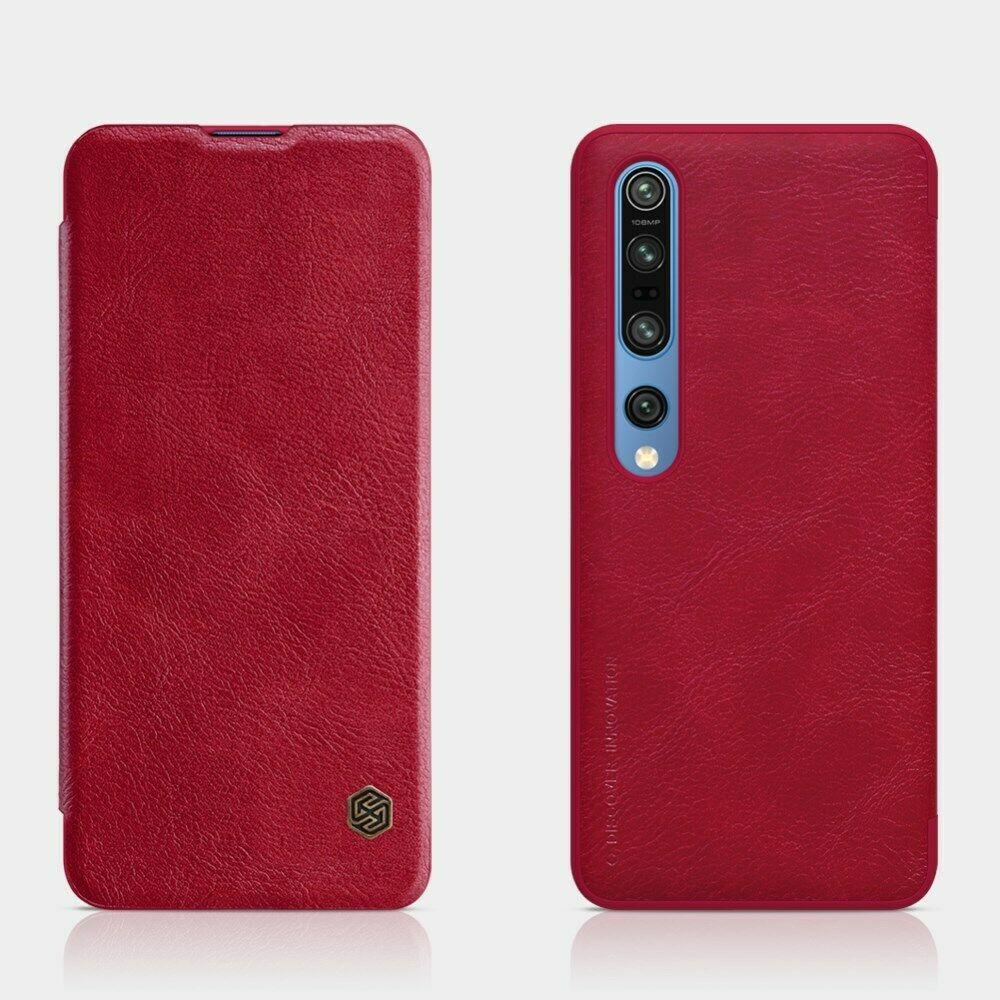 Nillkin Xiaomi Mi10/ Mi10 Pro Qin Red leather case Шкіряний Чохол Книжка