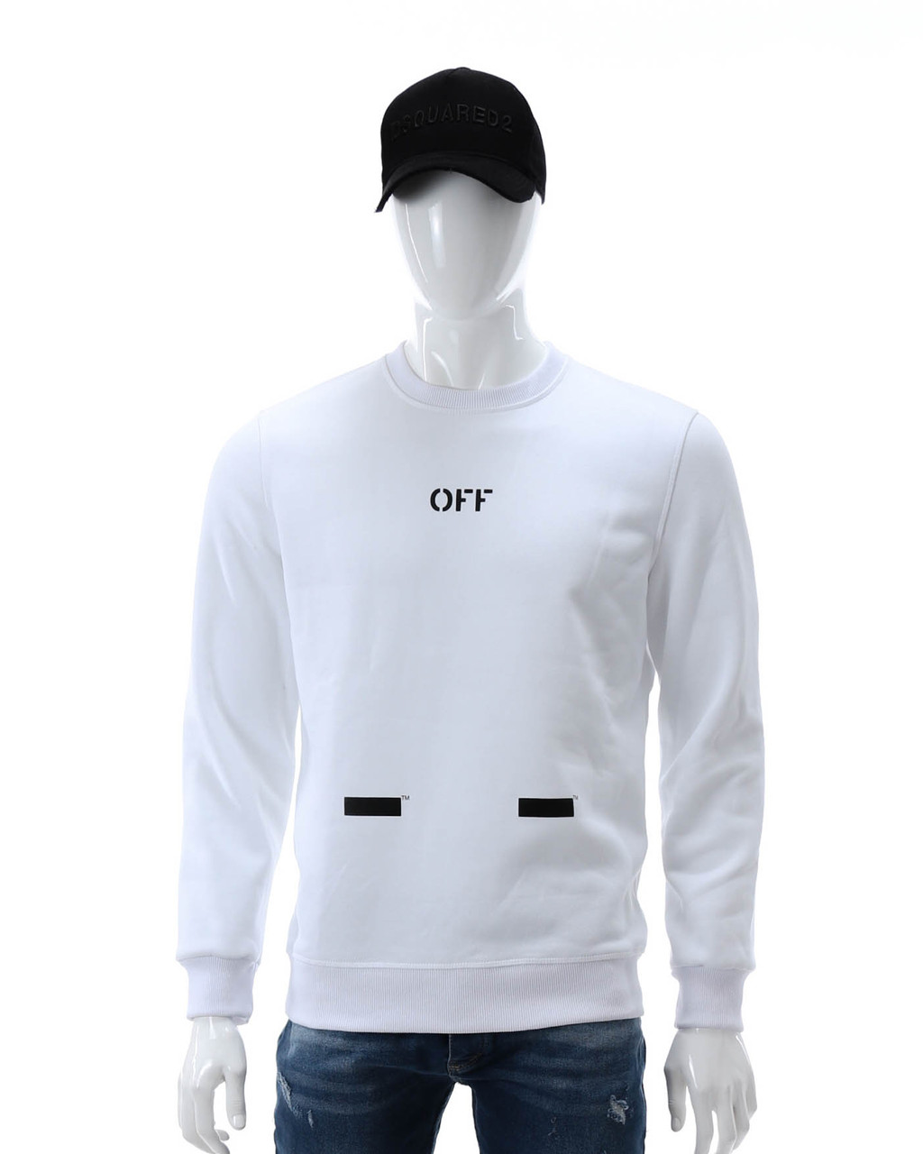 Світшот осінь-зима білий OFF-WHITE No15 WHT S (Р) 20-536-003 XL, білий