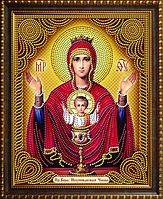 Набір алмазної вишивки "Ікона Божої Матері" Невичерпна Чаша ",релігія,часткова викладка,мозаїка 5d, 47х37 см