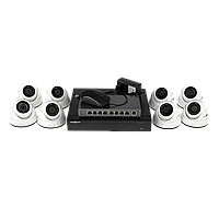 Комплект відеоконтролю (8 відеокамер) GREEN VISION GV-IP-K-L26/08 1080P