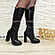 Жіночі шкіряні чоботи на високих підборах. 36 розмір, фото 2