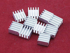 10x Алюмінієвий радіатор 9х9х5мм для Raspberry PI