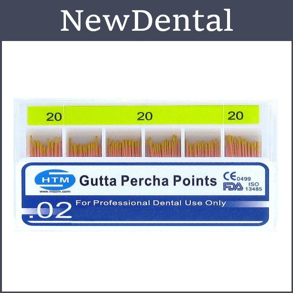 НТМ Гутаперчеві штифти 02 120шт №20, фото 1