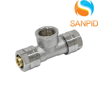 Тройник обжимной Raftec 16x1/2"x16 с внутренней резьбой