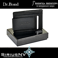 Шкіряний магнітний затискач для грошей Dr.Bond S-pin-magnet