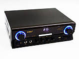 Підсилювач звуку UKC SN-302BT 2х канальний Bluetooth+USB+SD+FM+MP3+Караоке 500W Black (4_00223), фото 5