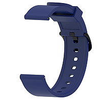 Ремешок силиконовый для умных смарт часов Smart Watch 20 мм Amazfit, Huawei часовые ремешки 20mm F7 Синий